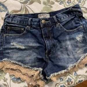 Free people jean shorts